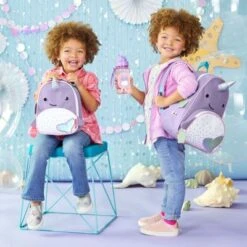 Skip Hop Gourde à Paille Zoo Narval (350 Ml) -Skip Hop gourde a paille zoo narval 350 ml 7