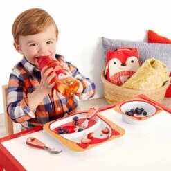 Skip Hop Gourde à Paille Zoo Renard (350 Ml) -Skip Hop gourde a paille zoo renard 350 ml 8