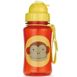 Skip Hop Gourde à Paille Zoo Singe Rouge